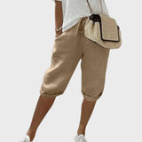 Vera - Pantalones Cortos Femeninos con Cintura Ajustable para el Verano
