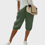 Vera - Pantalones Cortos Femeninos con Cintura Ajustable para el Verano