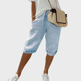Vera - Pantalones Cortos Femeninos con Cintura Ajustable para el Verano