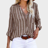 Carlota - Blusa artesanal a rayas