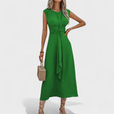 Emilia - Vestido maxi elegante sin mangas y cuello redondo