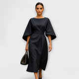 Renata – Vestido Midi Elegante con Mangas Amplias