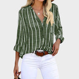 Carlota - Blusa artesanal a rayas