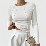 Inés - Top cómodo con mangas largas