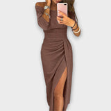 Malena - Vestido elegante sin hombros