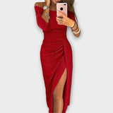 Malena - Vestido elegante sin hombros