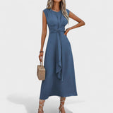 Emilia - Vestido maxi elegante sin mangas y cuello redondo