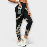 Carmo - Leggings de cintura alta con estampado de leopardo