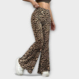 Valentina - Pantalones bootcut de leopardo
