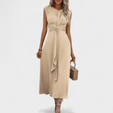 Emilia - Vestido maxi elegante sin mangas y cuello redondo