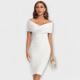 Adriana - Vestido Elegante Off-Shoulder Ajustado
