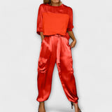 Patricia - Conjunto de Seda de 2 Piezas