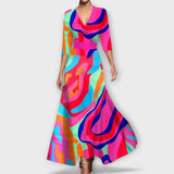 Celia - Vestido de señora con manga elegante