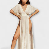 Aurelia – Vestido Maxi Boho con Cintura Trenzada