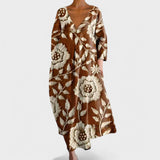 Jimena Sofía - Vestido colorido con escote en V